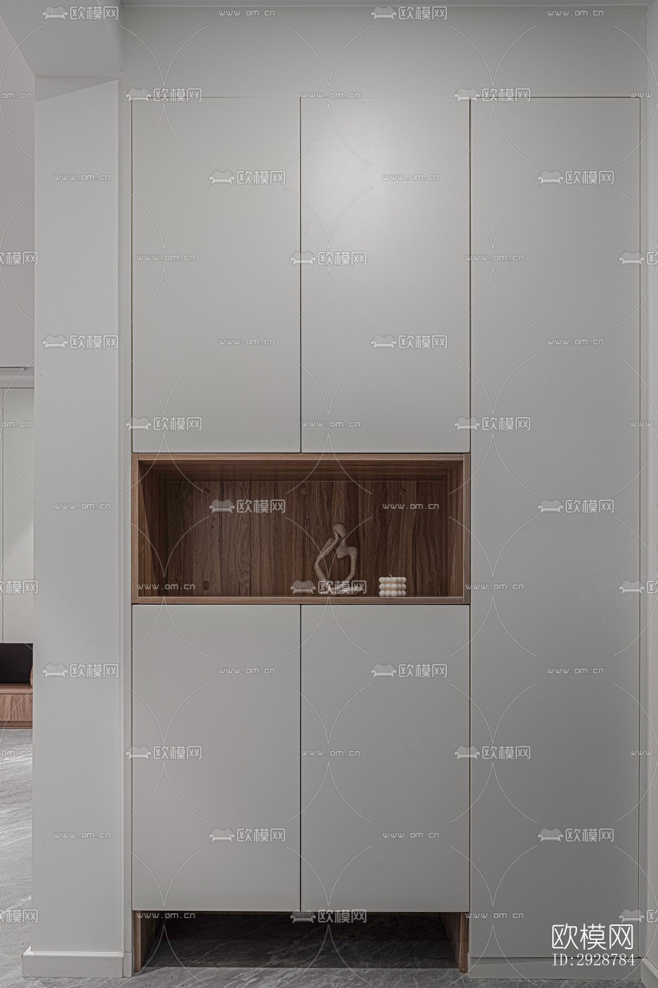 现代平层效果图下载（渲染图1）