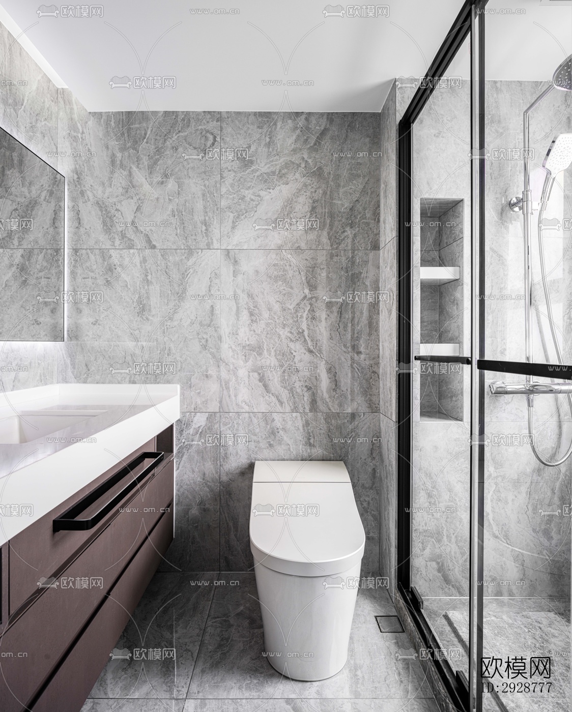 现代平层效果图下载（渲染图11）