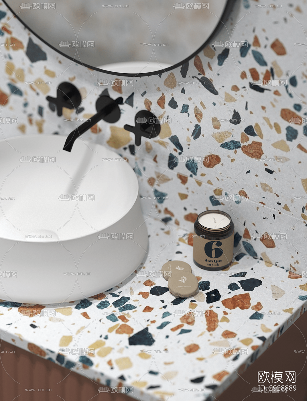 现代平层效果图下载（渲染图7）