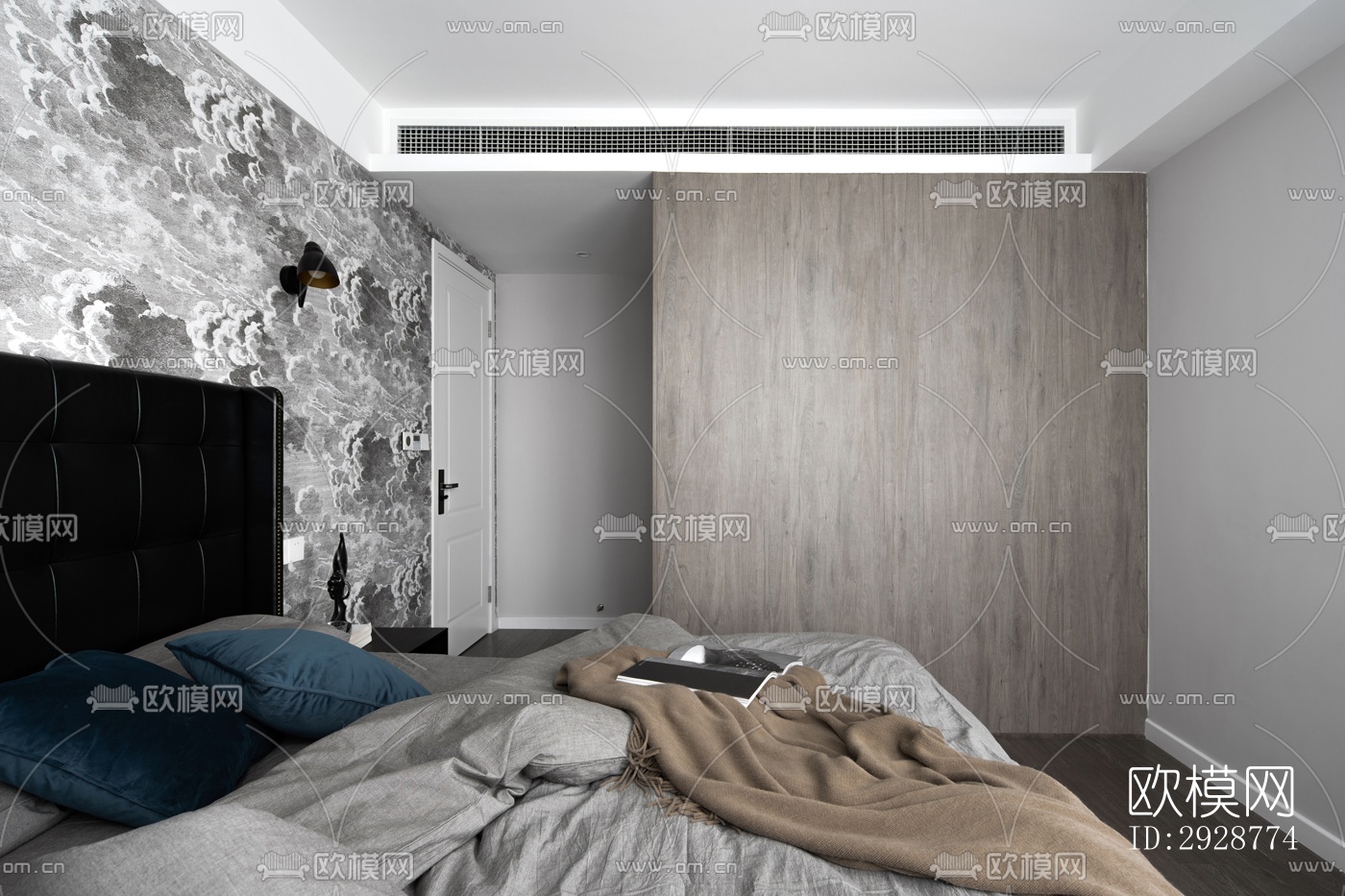 现代平层效果图下载（渲染图6）