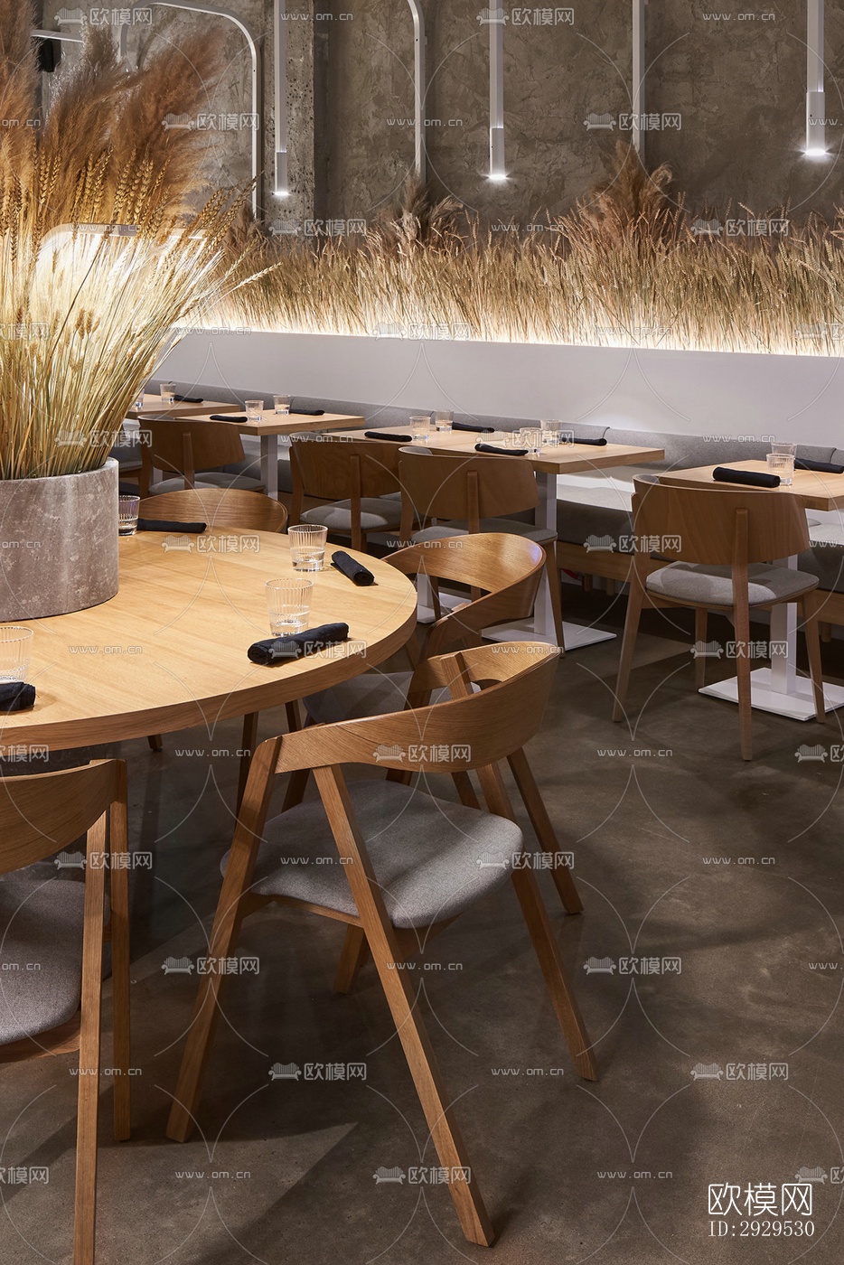 侘寂西餐厅效果图下载（渲染图11）