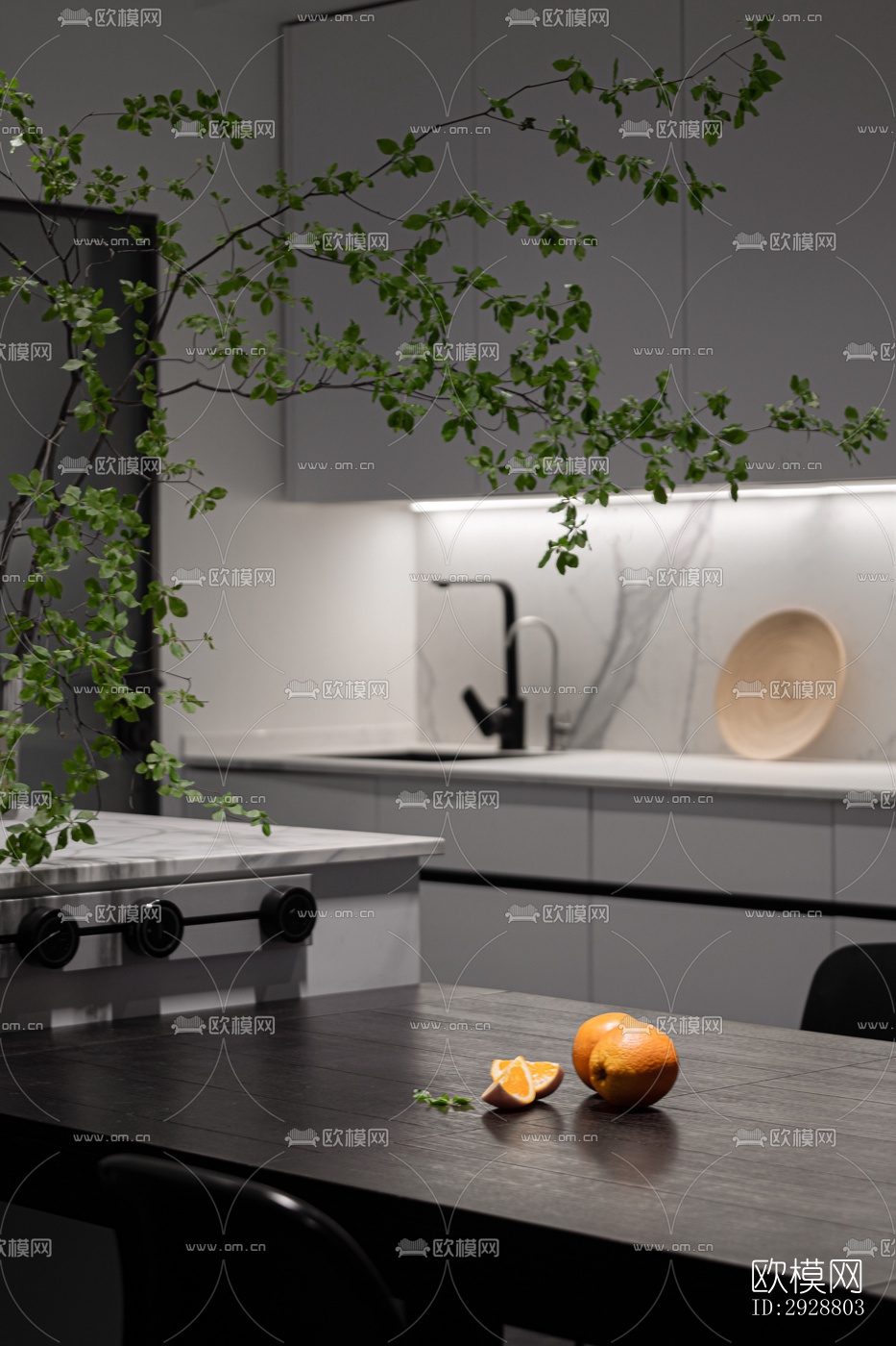 现代平层效果图下载（渲染图12）