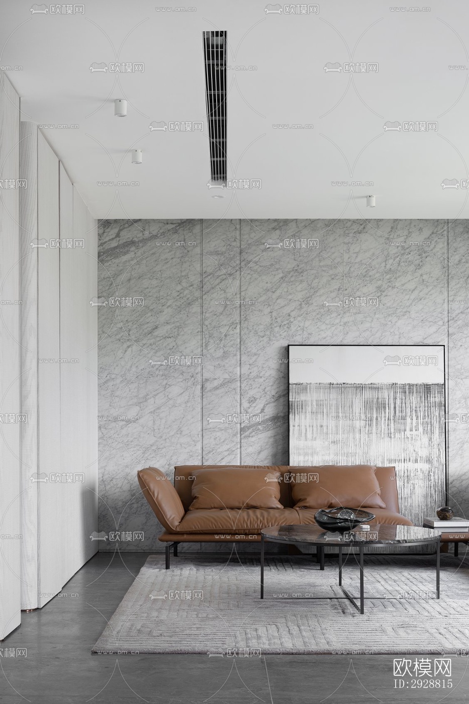 现代平层效果图下载（渲染图6）