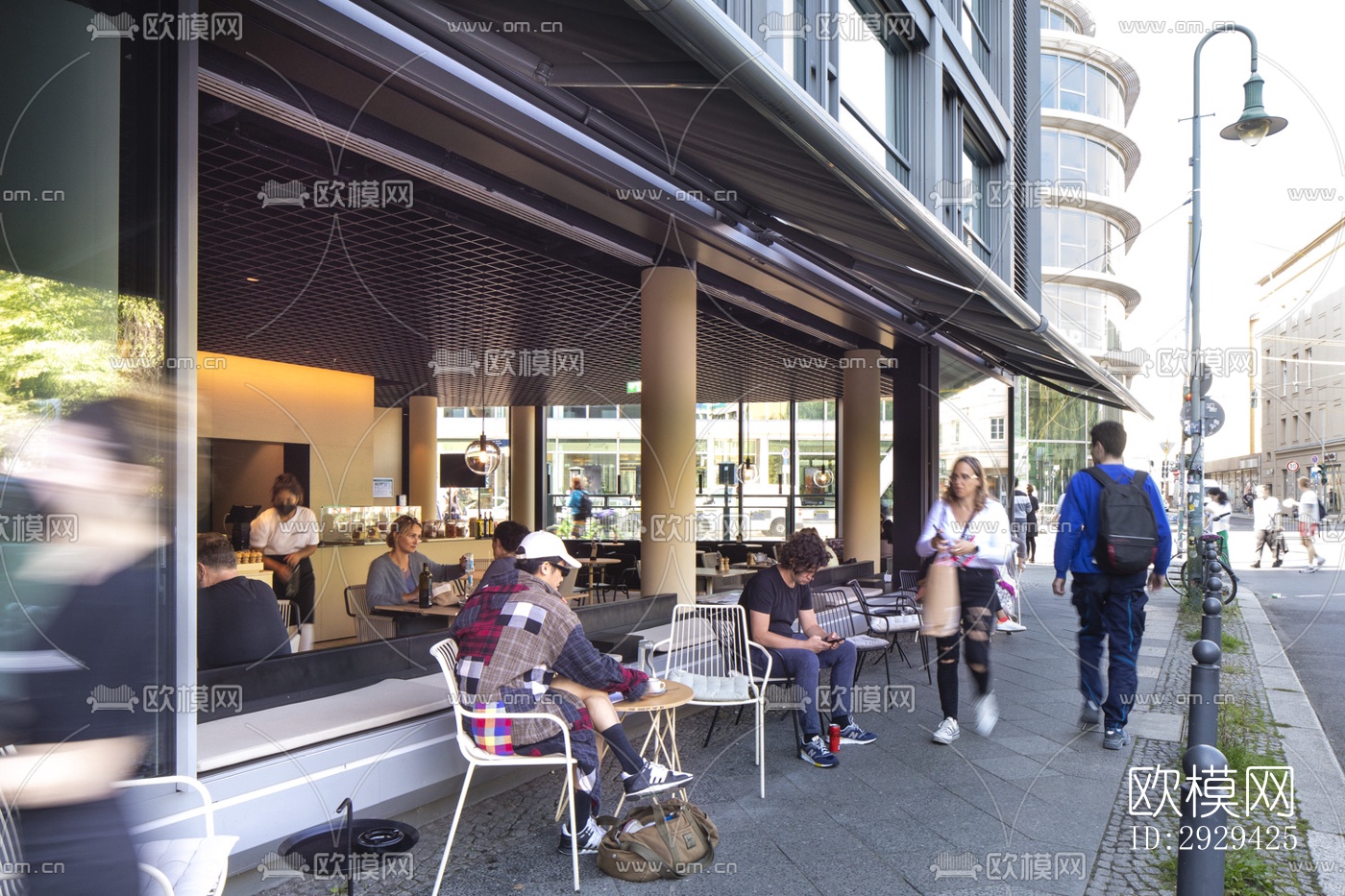 现代咖啡奶茶效果图下载（渲染图6）