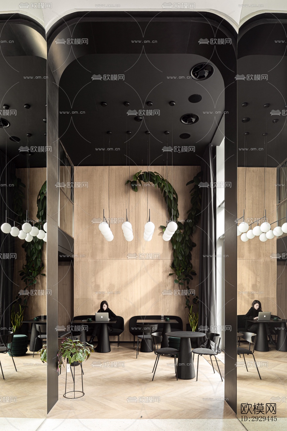 现代咖啡奶茶效果图下载（渲染图3）