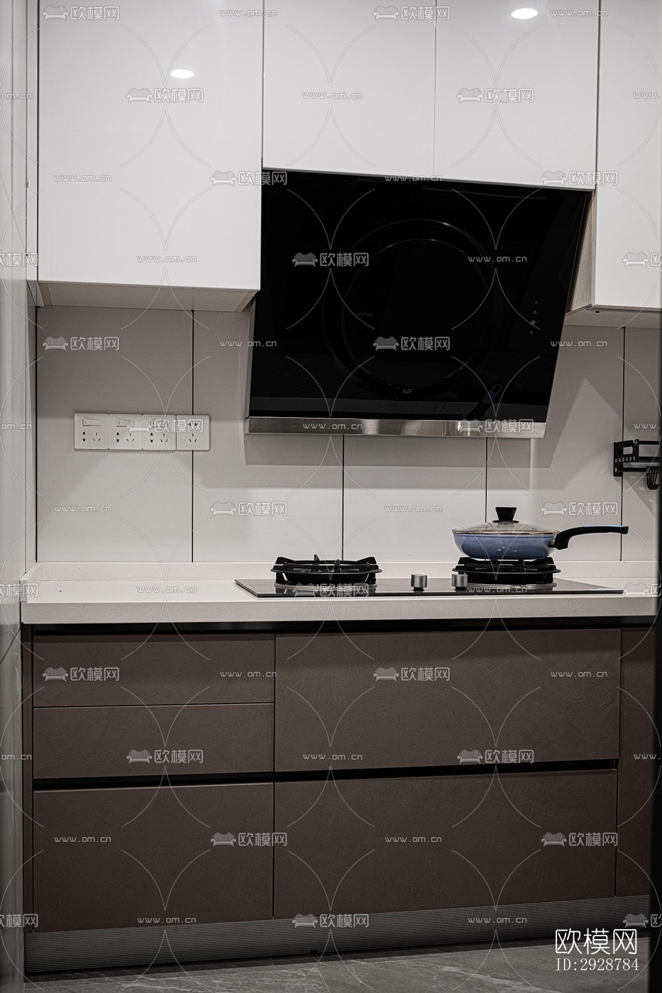 现代平层效果图下载（渲染图10）