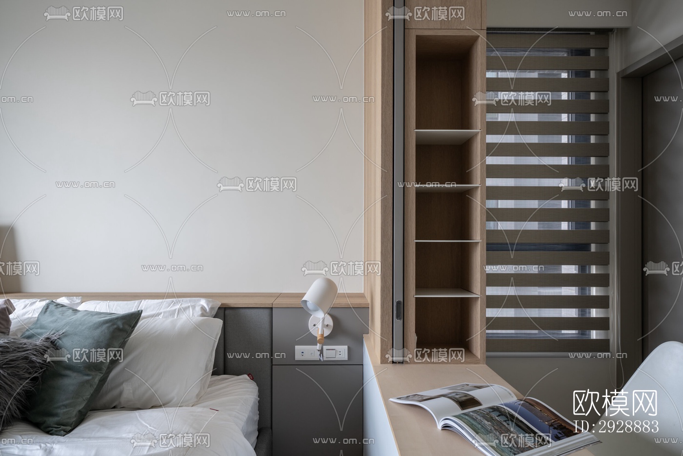 现代平层效果图下载（渲染图2）