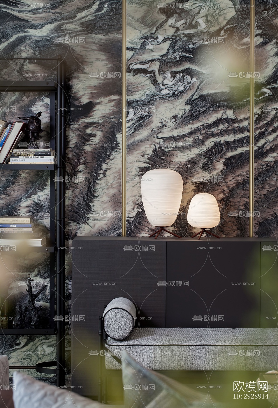 现代平层效果图下载（渲染图2）