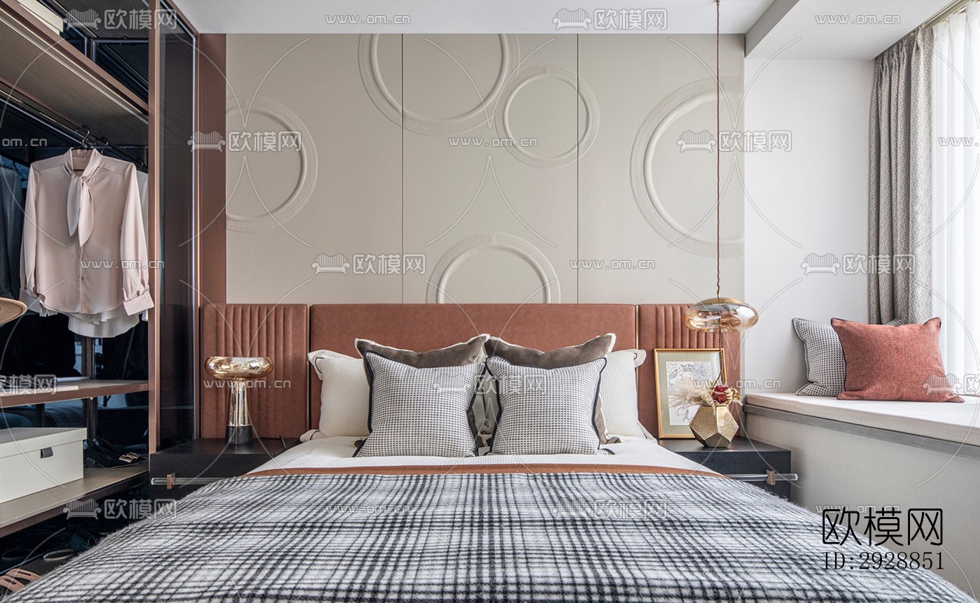 现代平层效果图下载（渲染图19）