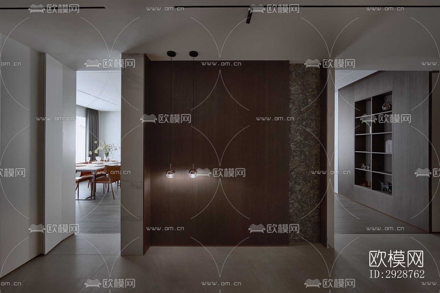 现代平层效果图下载（渲染图15）