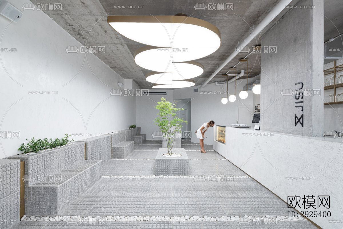 工业风咖啡奶茶效果图下载（渲染图3）