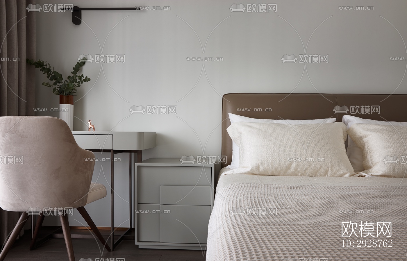 现代平层效果图下载（渲染图7）