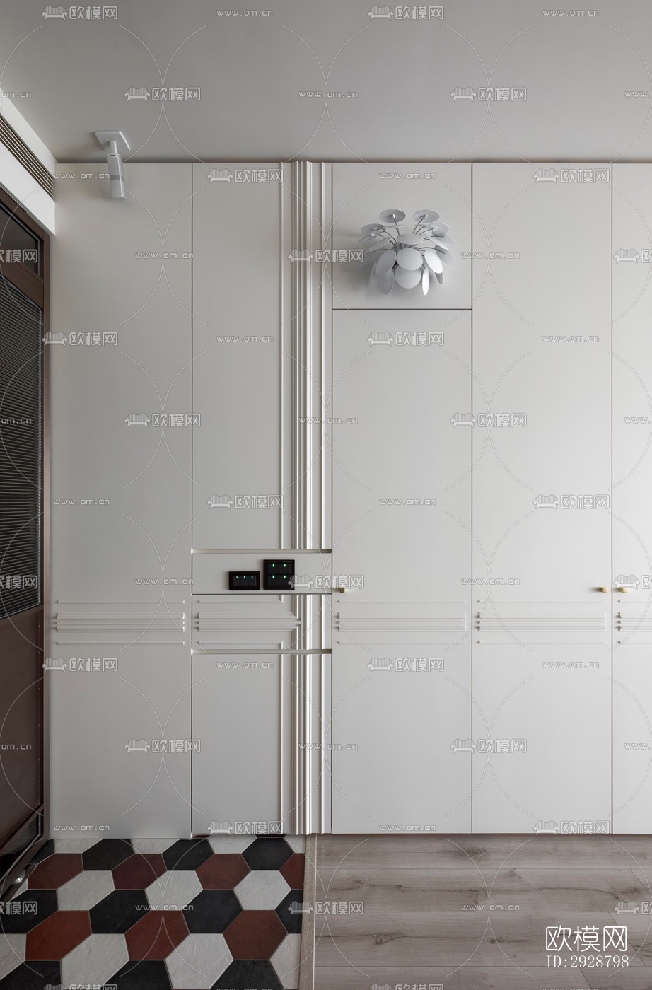 现代平层效果图下载（渲染图4）