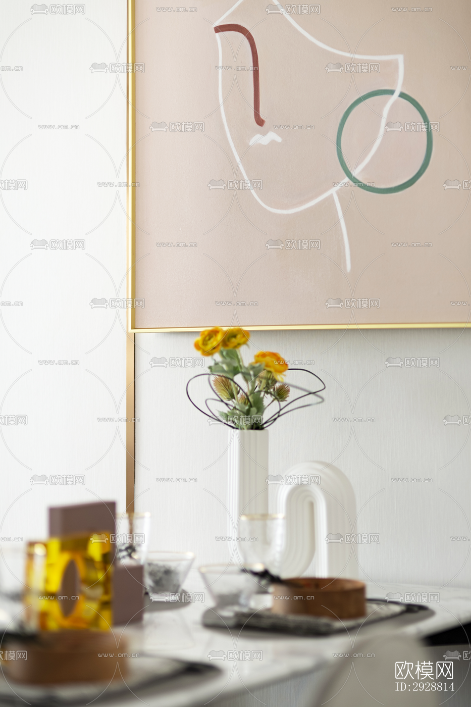 现代平层效果图下载（渲染图7）