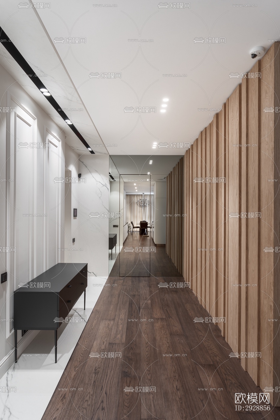 现代平层效果图下载（渲染图16）