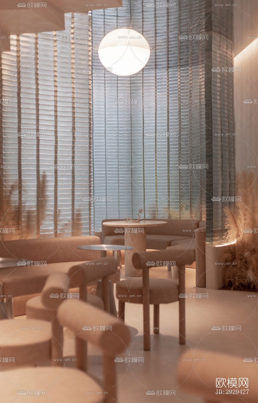 现代咖啡奶茶效果图下载（渲染图10）