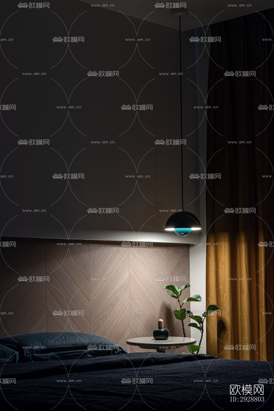 现代平层效果图下载（渲染图14）