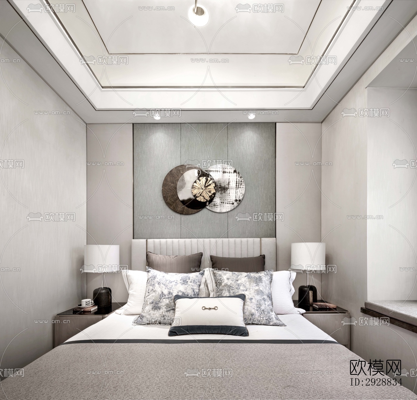 现代平层效果图下载（渲染图6）