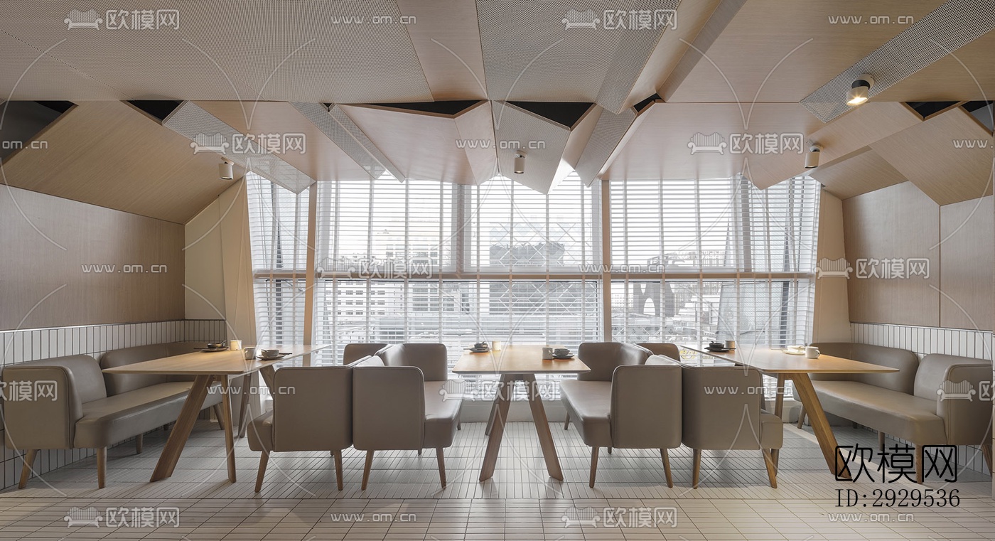 北欧西餐厅效果图下载（渲染图15）