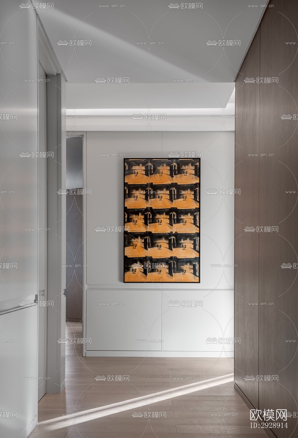 现代平层效果图下载（渲染图12）