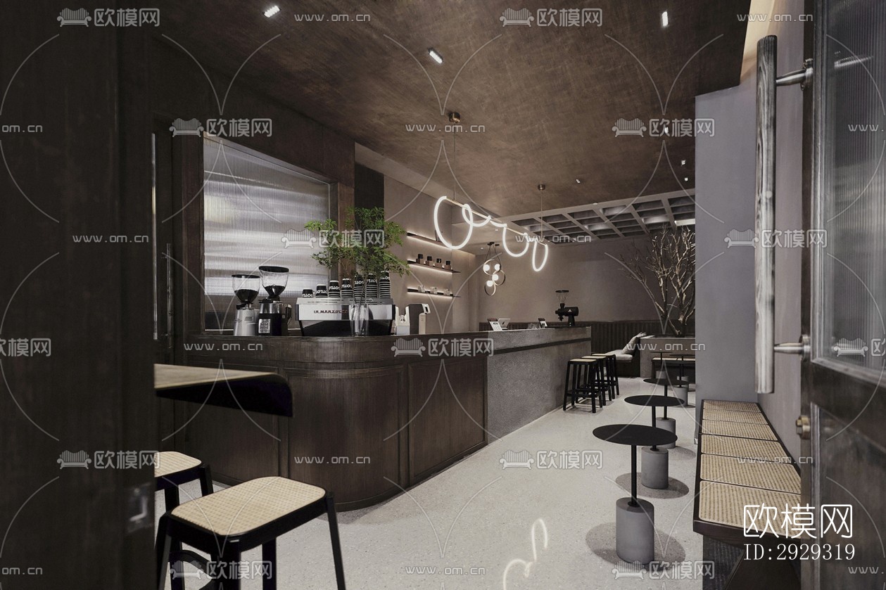 侘寂咖啡奶茶效果图下载（渲染图16）