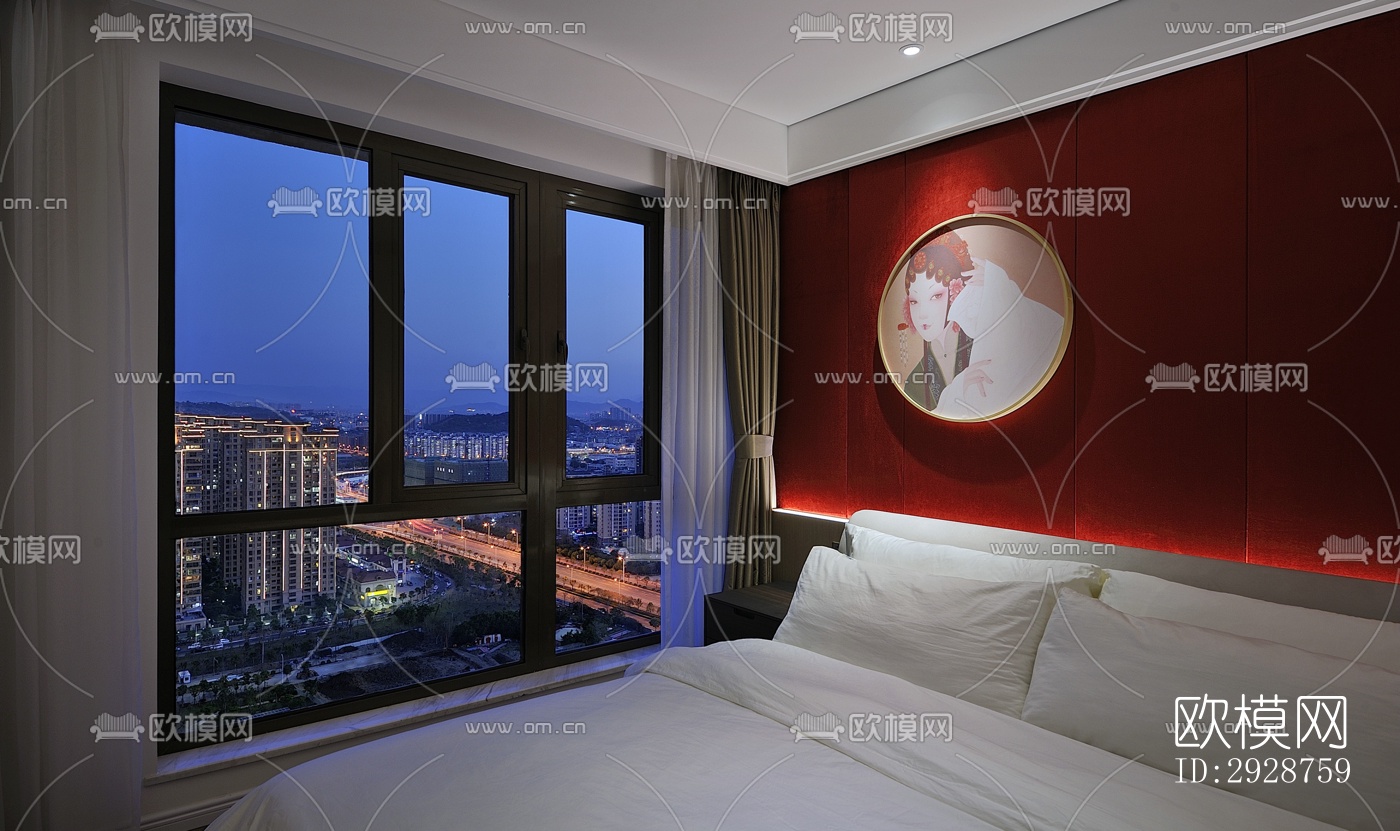 现代平层效果图下载（渲染图13）