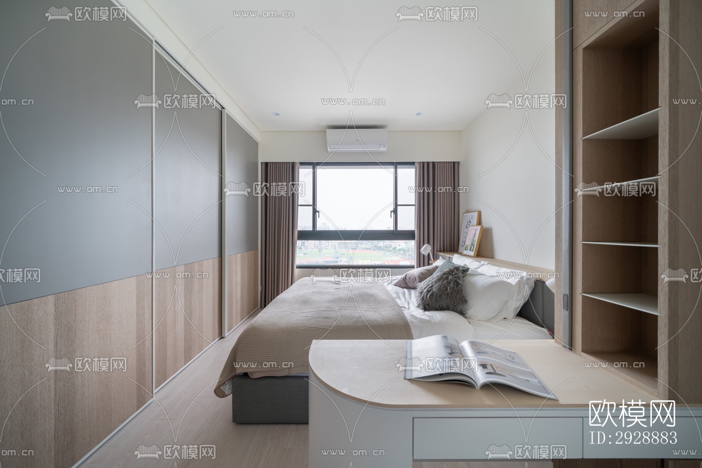 现代平层效果图下载（渲染图10）