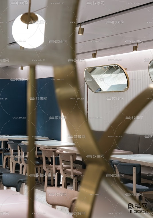 北欧中餐厅效果图下载（渲染图7）