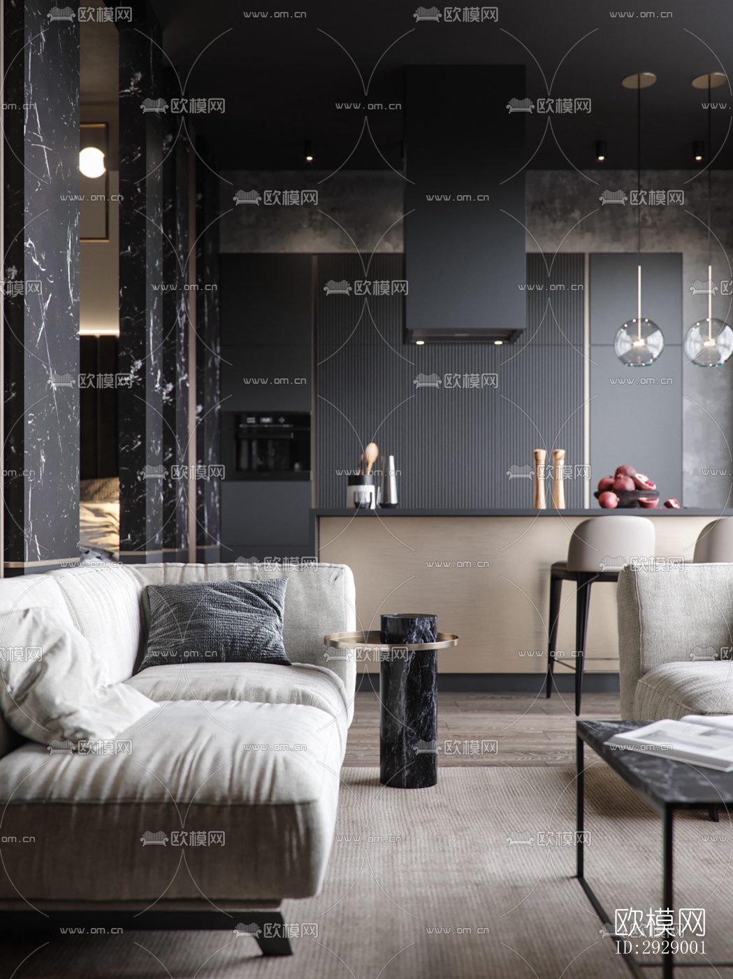 高级灰平层效果图下载（渲染图1）