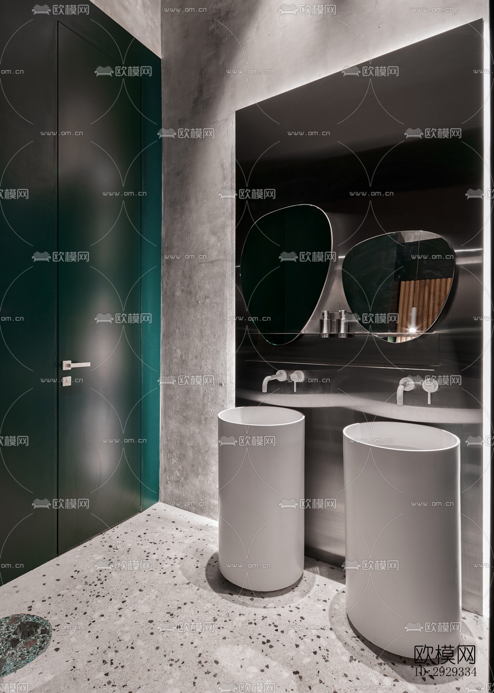 北欧咖啡奶茶效果图下载（渲染图10）