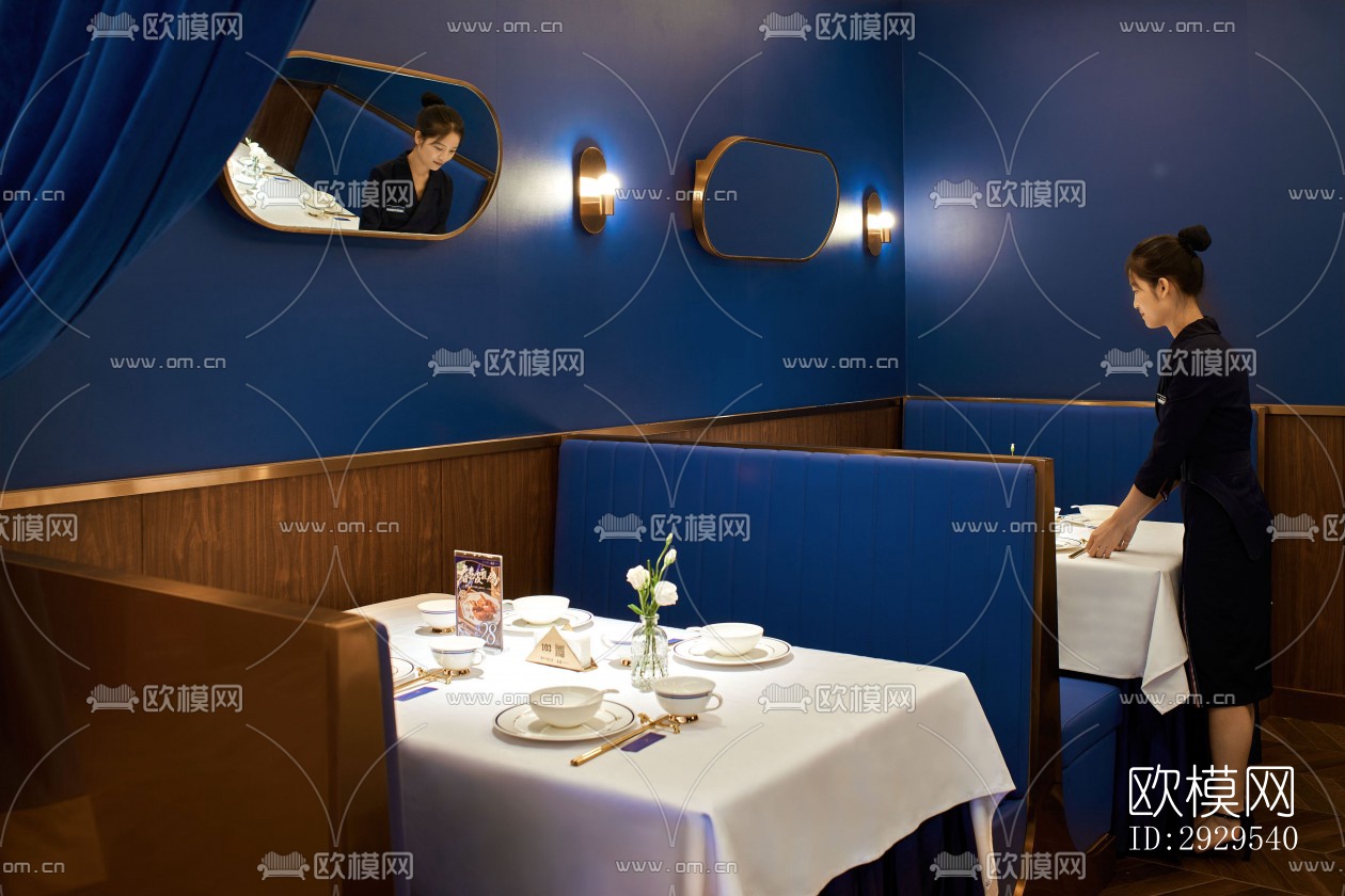 后现代西餐厅效果图下载（渲染图13）