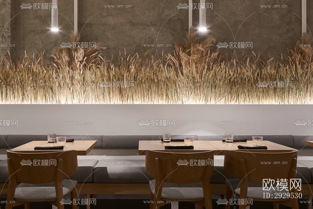 侘寂西餐厅效果图下载（渲染图10）