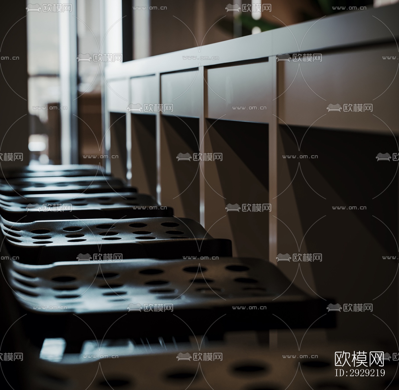 现代经理室效果图下载（渲染图4）