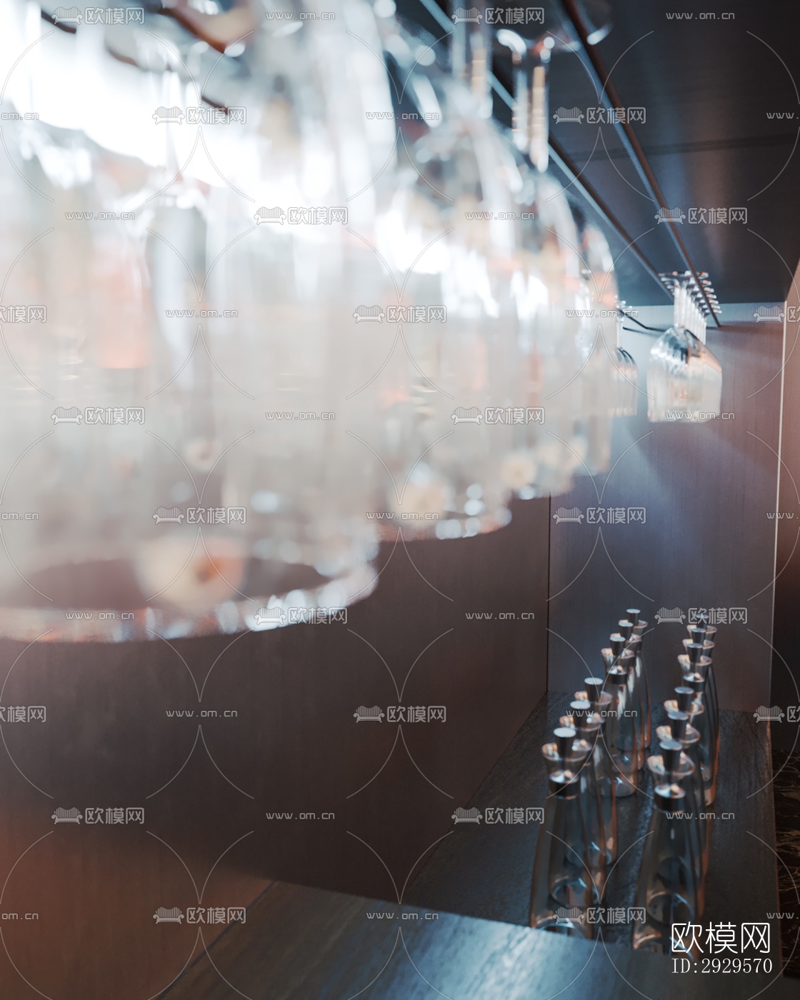 现代西餐厅效果图下载（渲染图10）