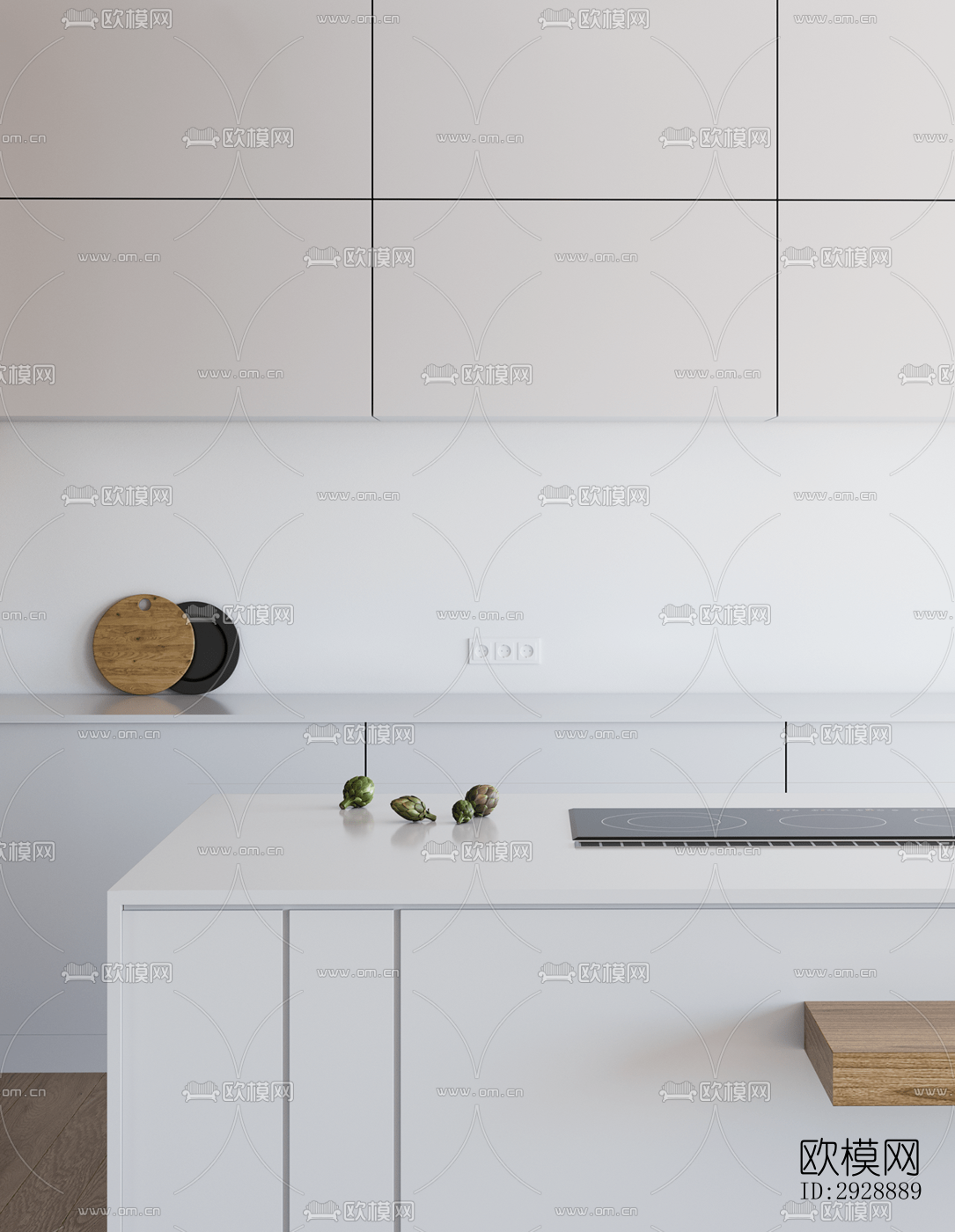 现代平层效果图下载（渲染图9）