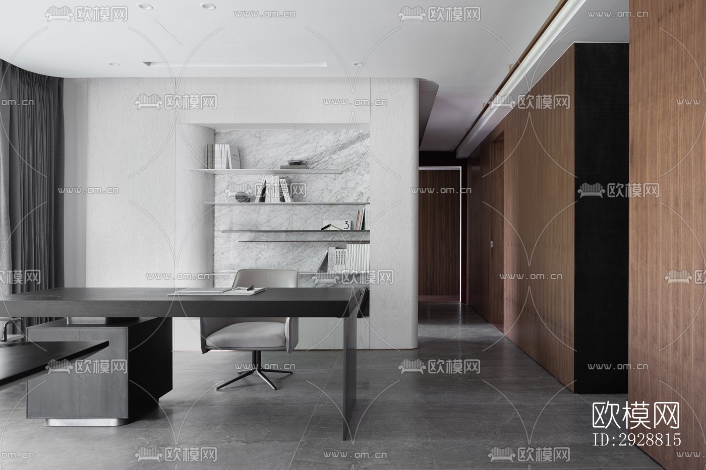 现代平层效果图下载（渲染图11）