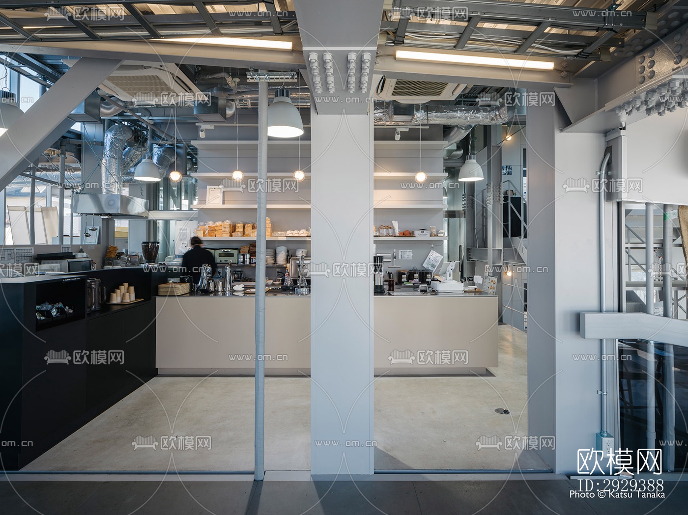 工业风咖啡奶茶效果图下载（渲染图6）