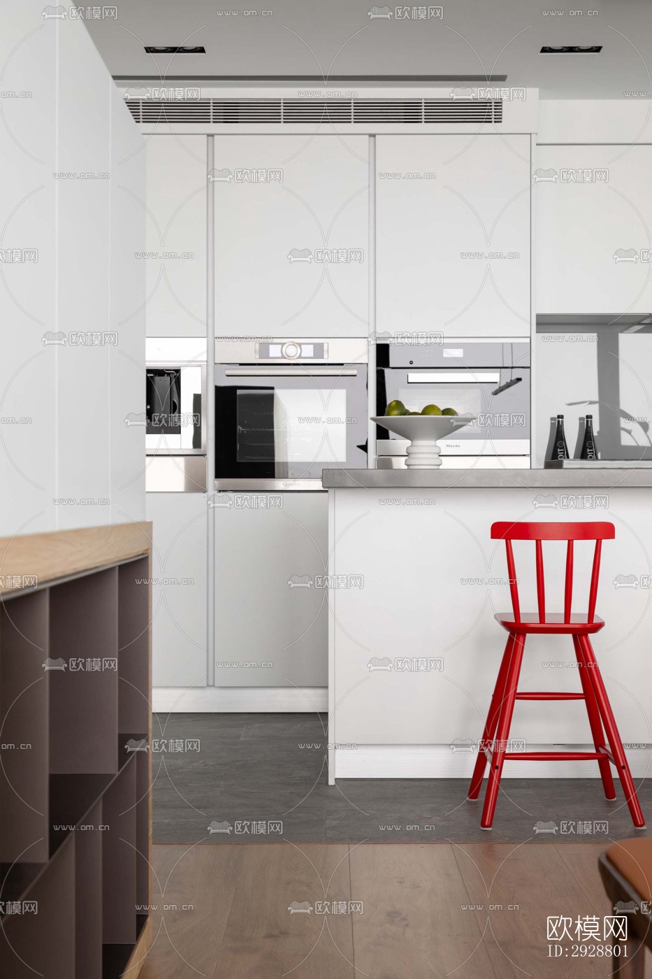 现代平层效果图下载（渲染图2）