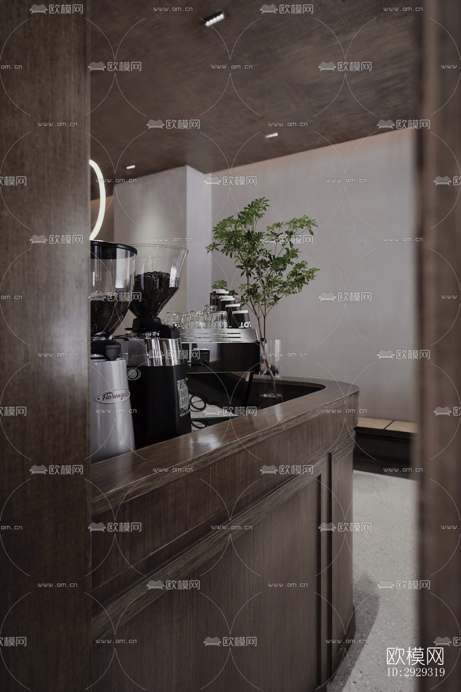 侘寂咖啡奶茶效果图下载（渲染图7）