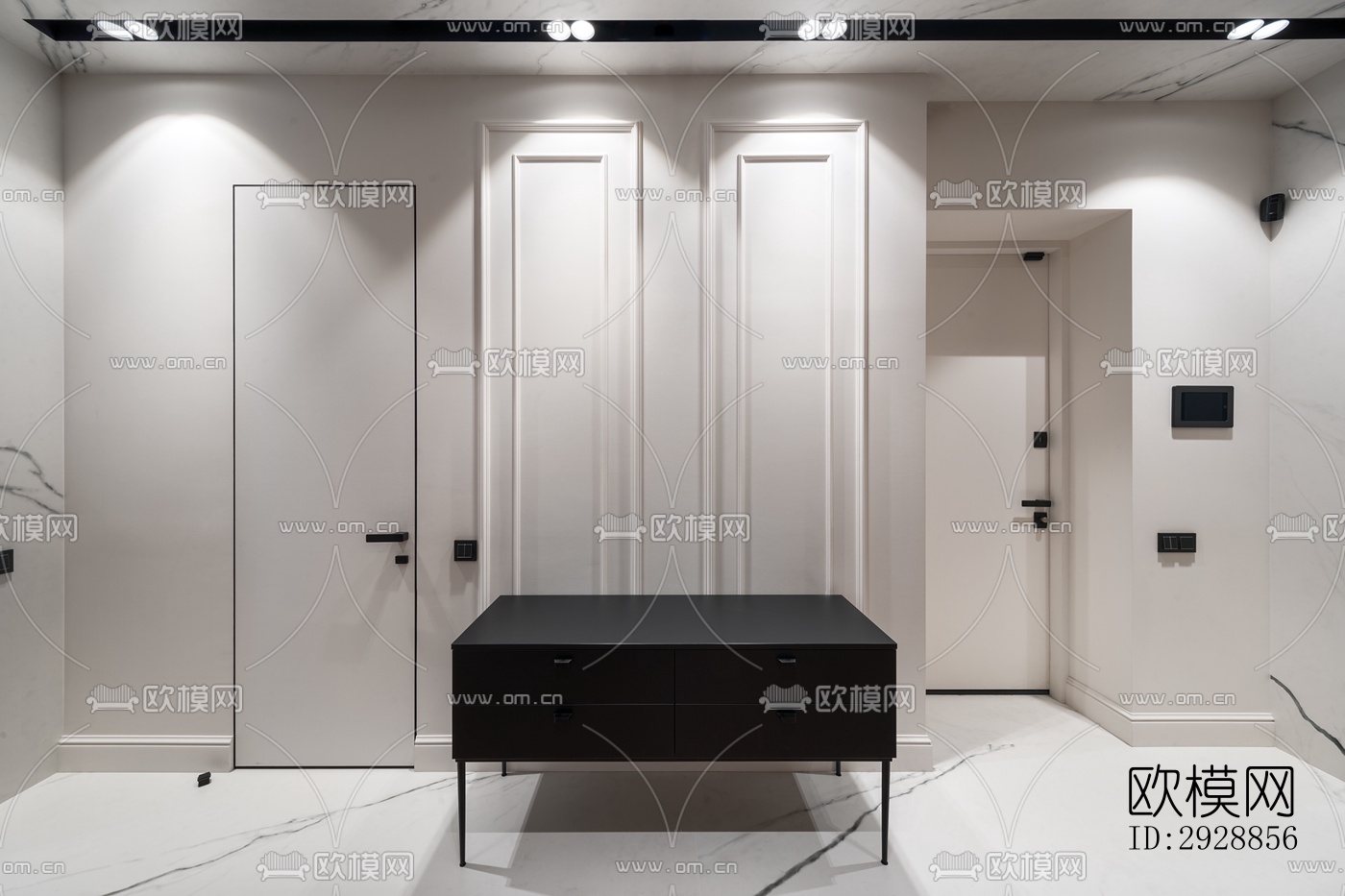 现代平层效果图下载（渲染图17）