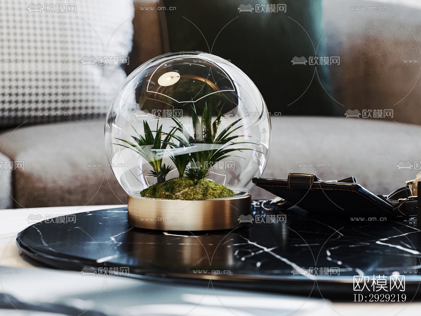 现代经理室效果图下载（渲染图12）