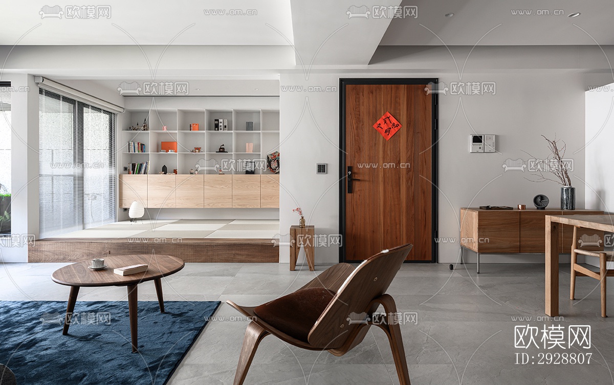 现代平层效果图下载（渲染图10）