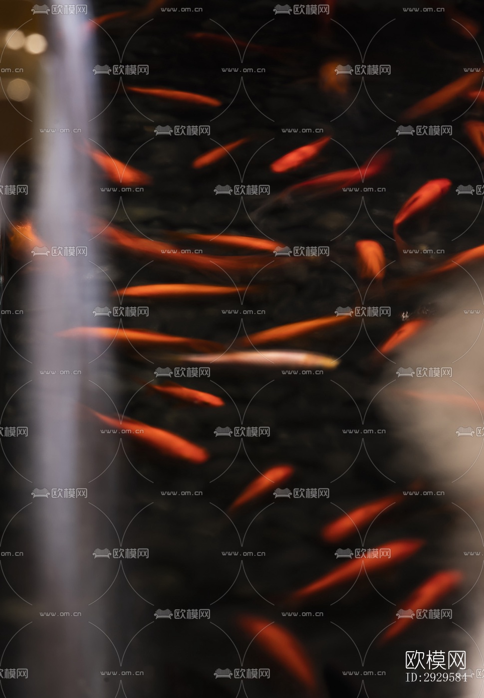 高级灰西餐厅效果图下载（渲染图1）