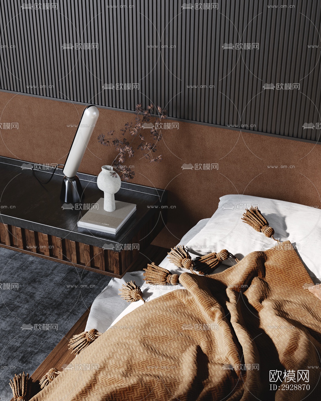 现代平层效果图下载（渲染图8）