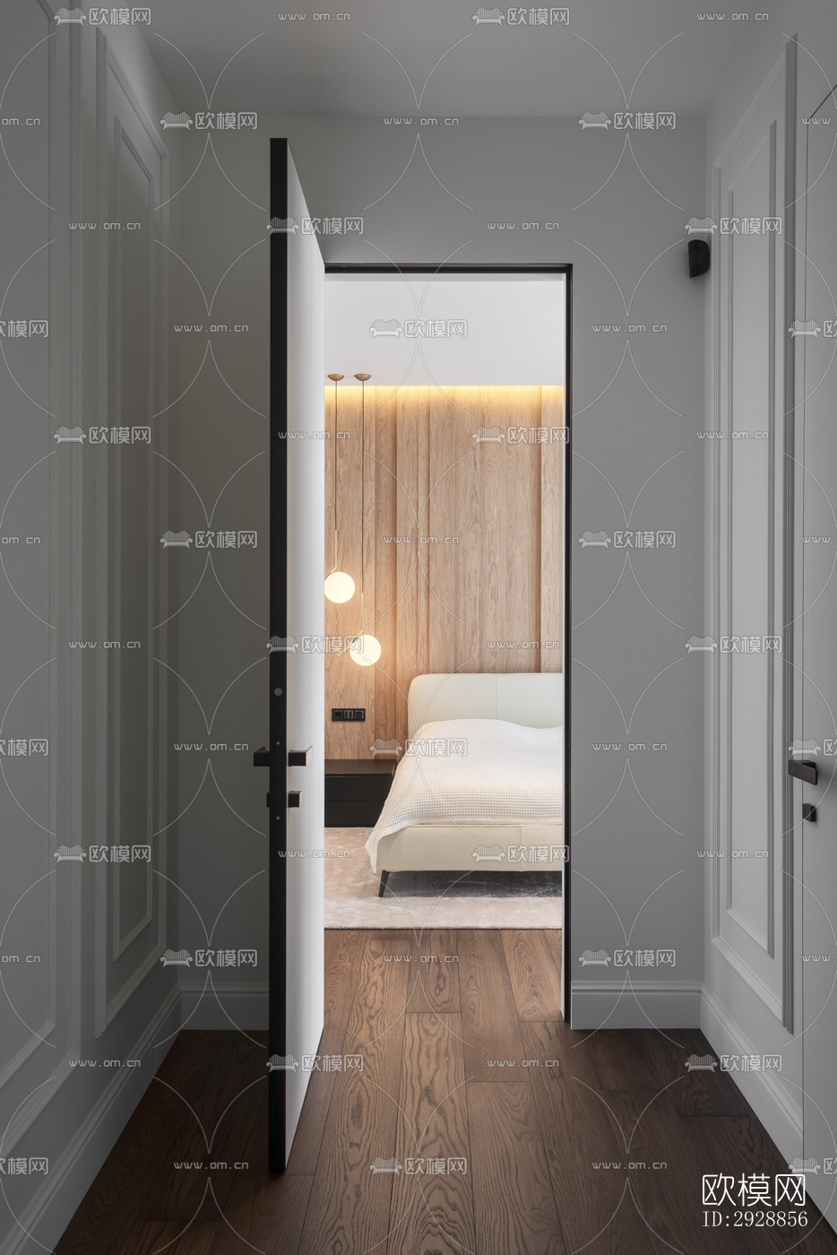 现代平层效果图下载（渲染图5）