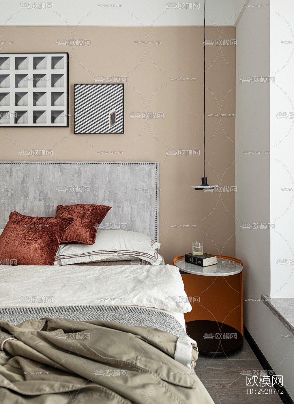 现代平层效果图下载（渲染图11）