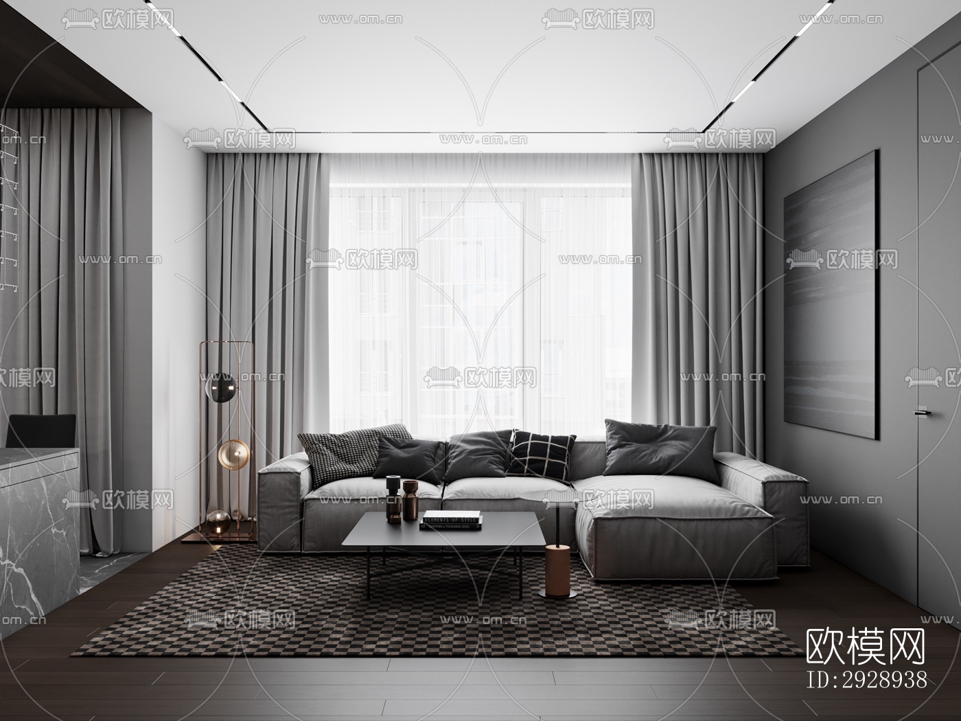 高级灰平层效果图下载（渲染图12）