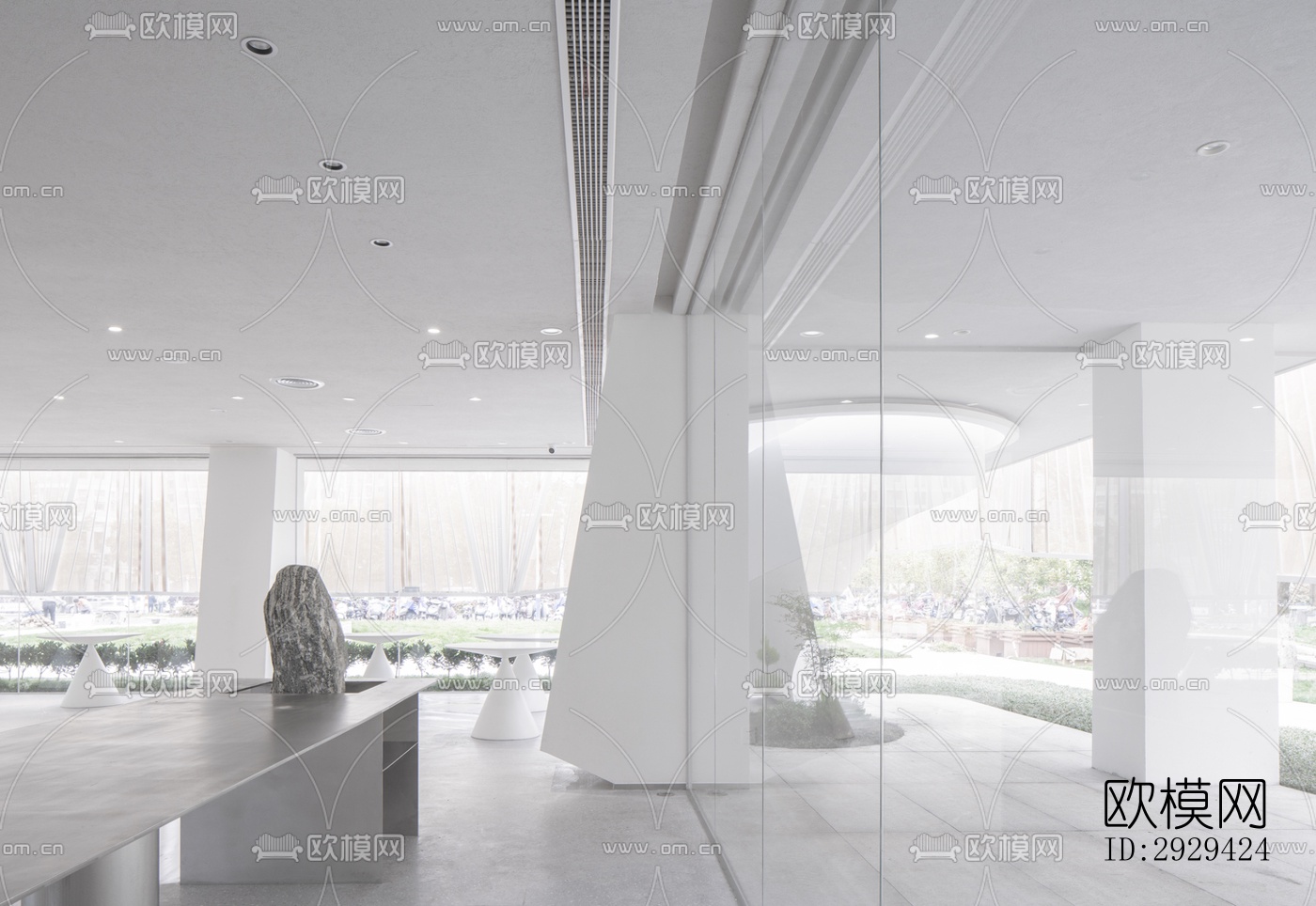 现代咖啡奶茶效果图下载（渲染图2）