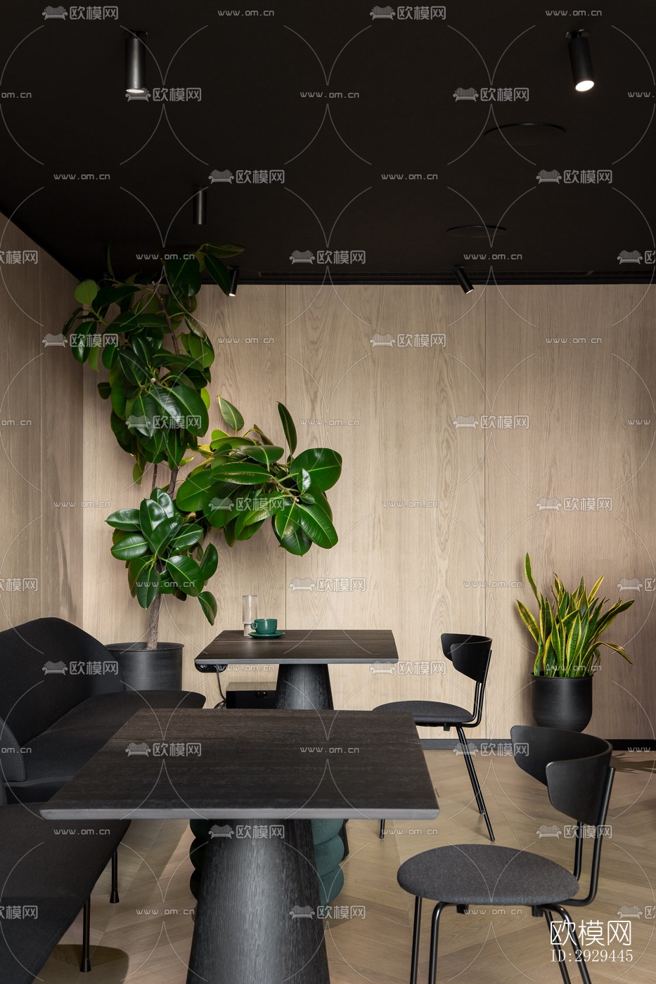 现代咖啡奶茶效果图下载（渲染图8）