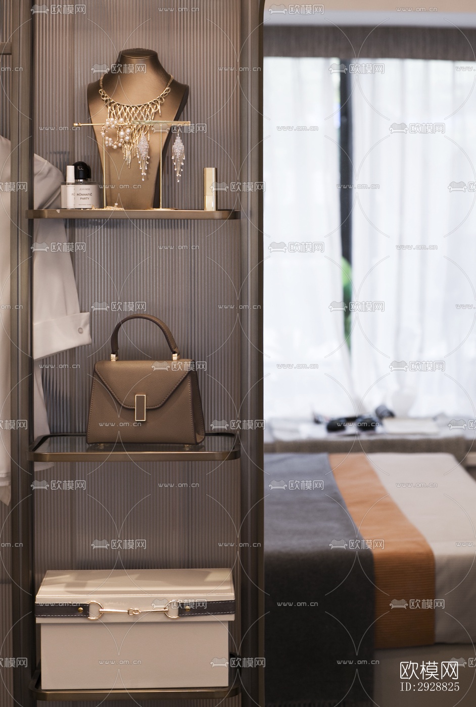 现代平层效果图下载（渲染图1）